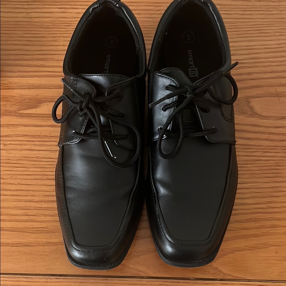 Smartfit Black Dress Shoes Classic Leather Style